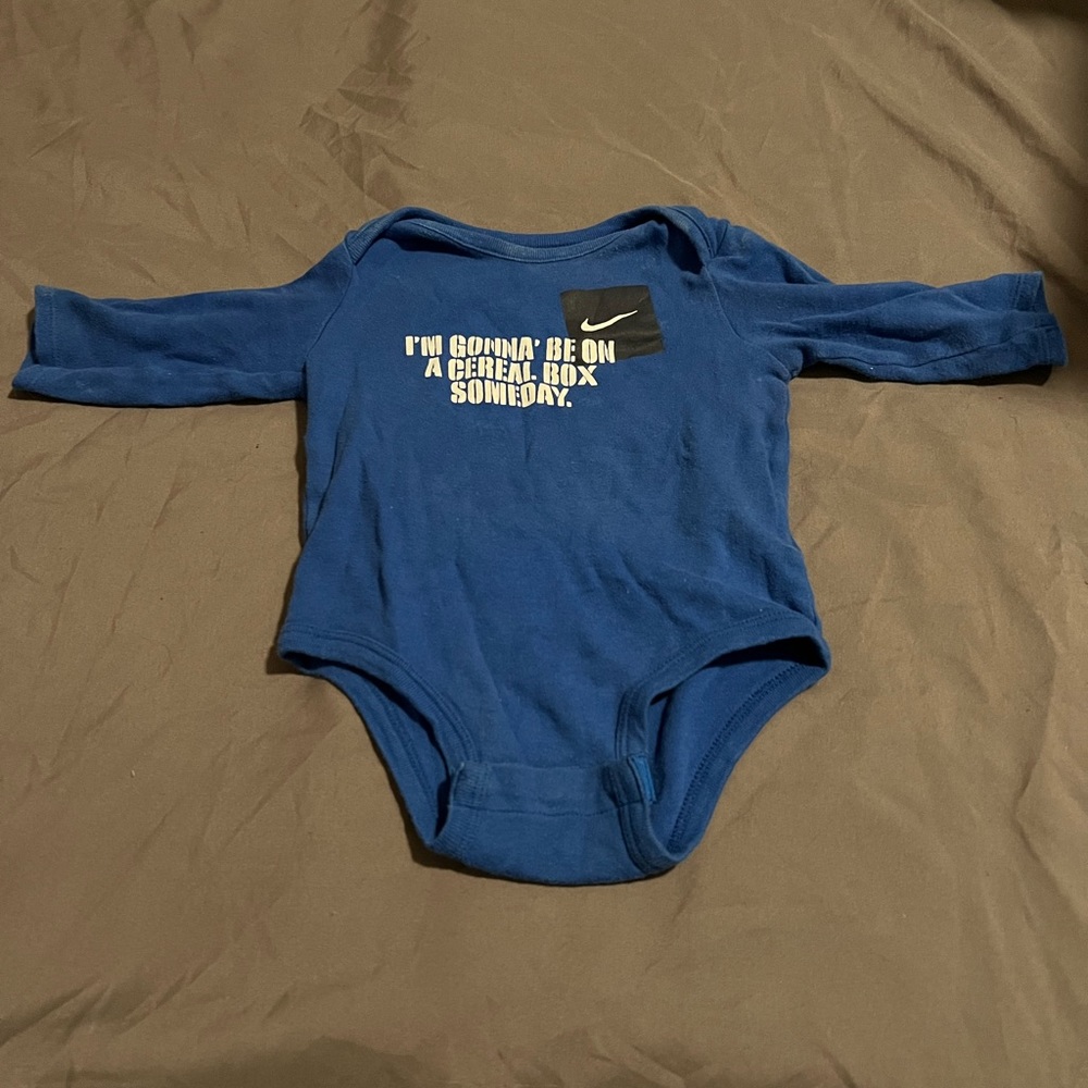 Nike long sleeve onesie.